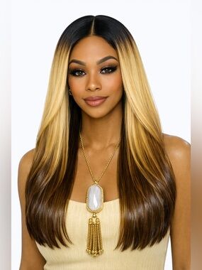 Bobbi Boss Sicily tf4/blonde Glueless Grip Series Wig - Brown